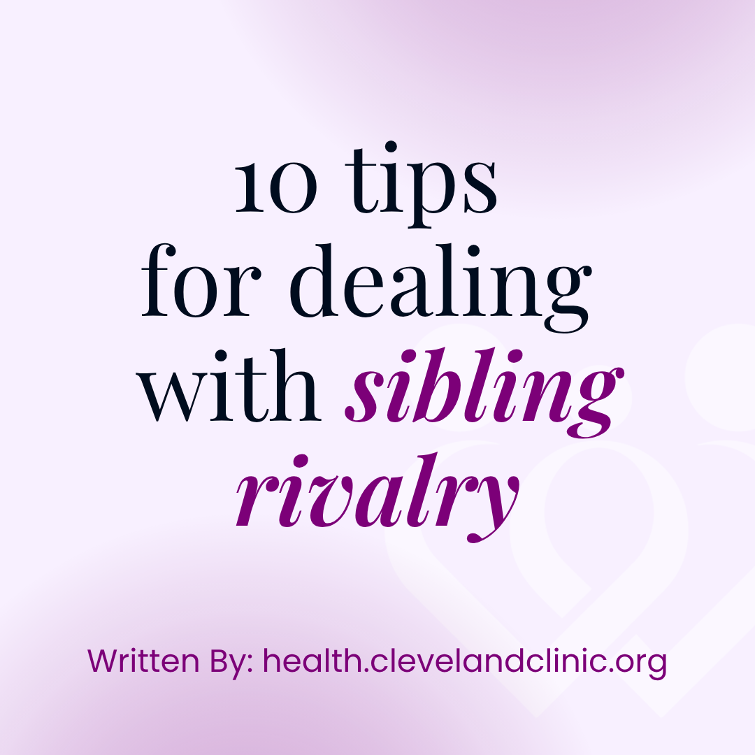 10 tips for dealing with sibling rivalry